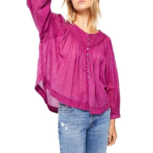 Women's Pink Blouse - Picture 1 of 14